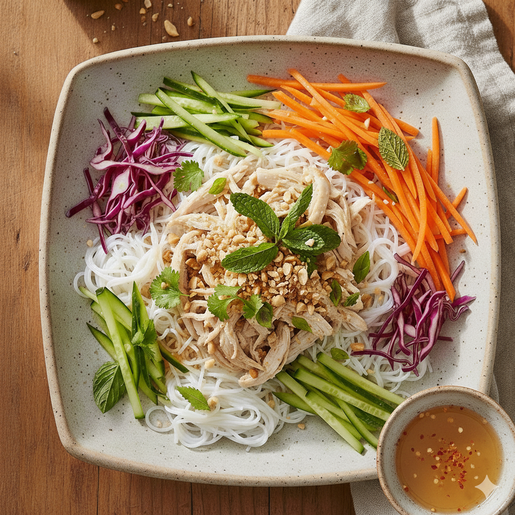 Vietnamese Chicken Noodle Salad